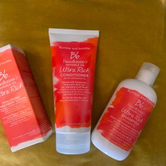 Bumble & Bumble Ultra Rich Shampoo Conditioner & Hyaluronic Treatment Lotion.